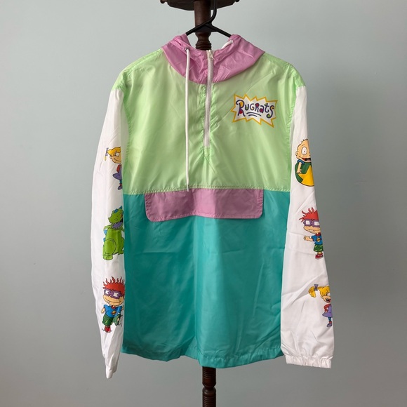 Nickelodeon Other - 🍼 Vintage Nickelodeon Rugrats Windbreaker Jacket Sz L Unisex